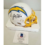 Justin Herbert signed Chargers speed mini football helmet Beckett authenticated